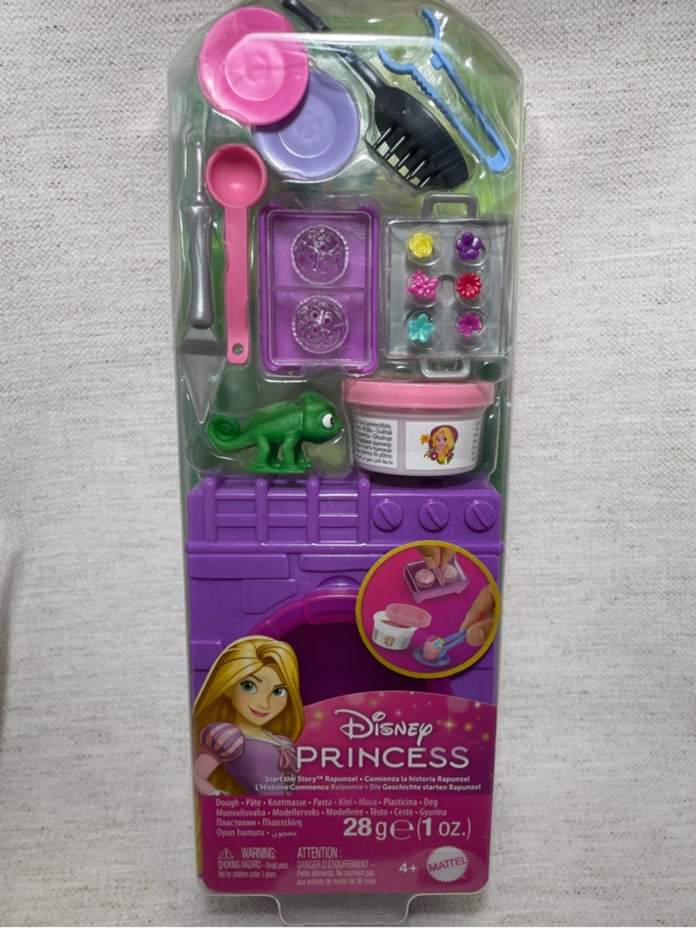 Disney Rapunzel Play Dough Baking Toy Set - Purple, Pink, Green, Blue